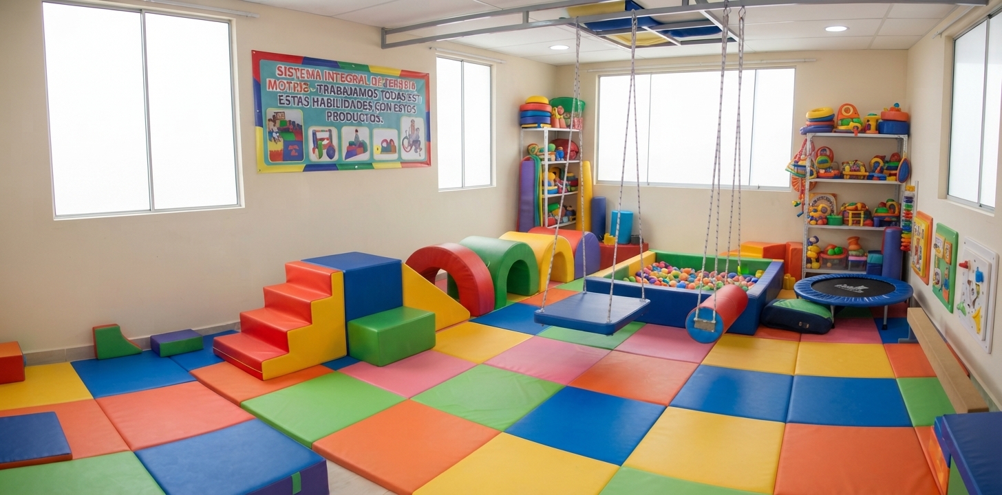 Construyendo grandes habilidades a través del juego y la terapia motriz.